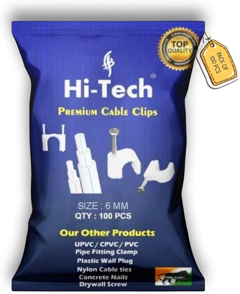 Hi Tech Cable Clip 10mm